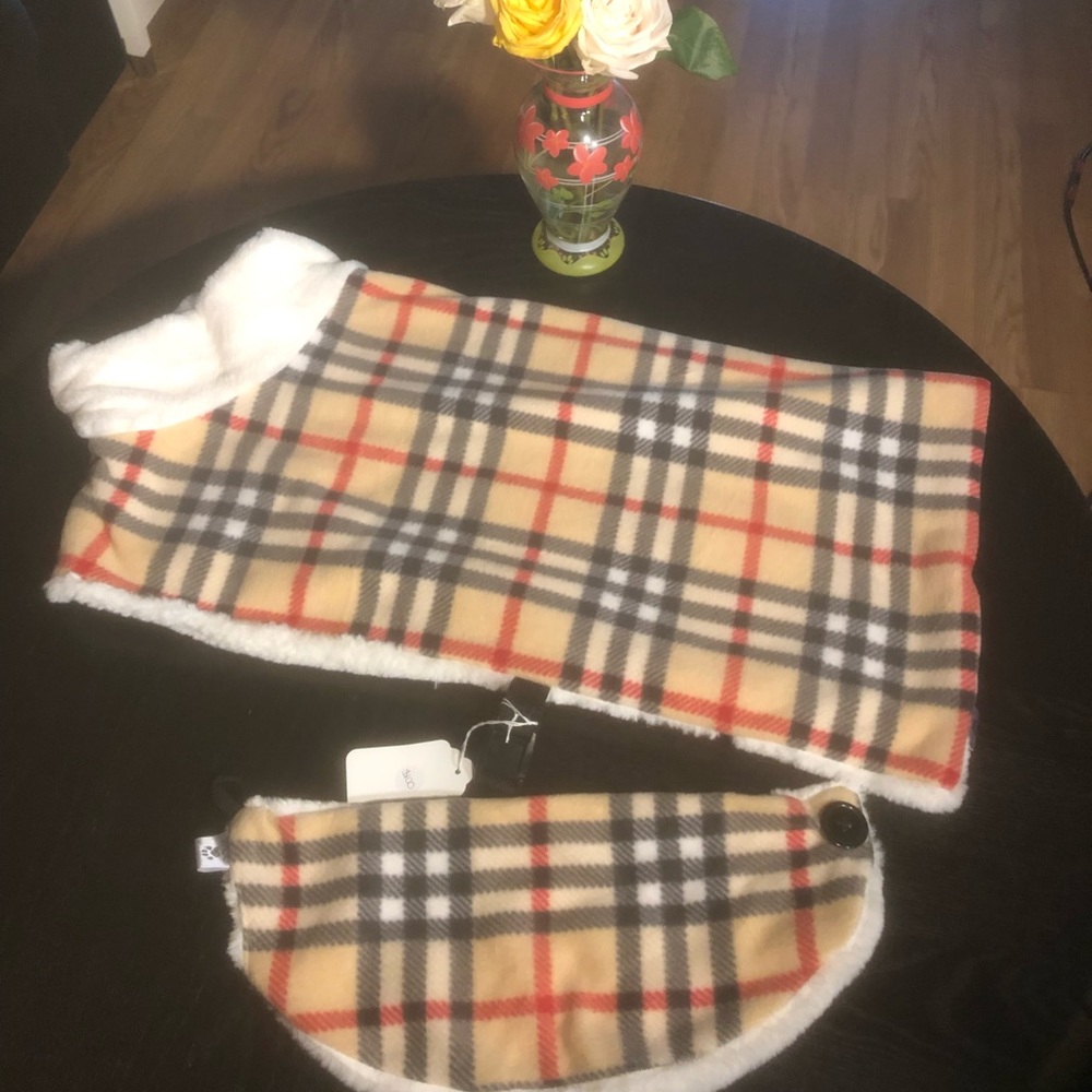 Handmade Original Dog Coat and Matching Neck Wrap